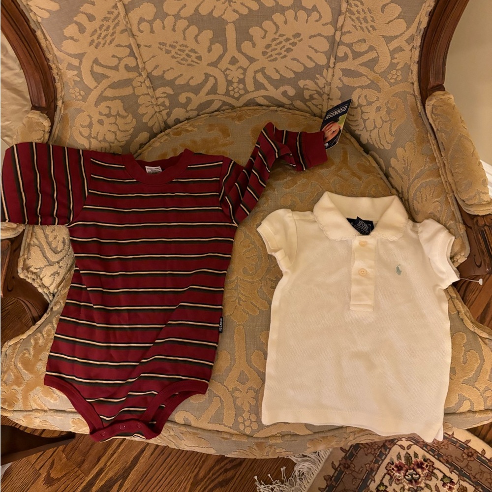 Ralph Lauren top and Osh Kosh onesie